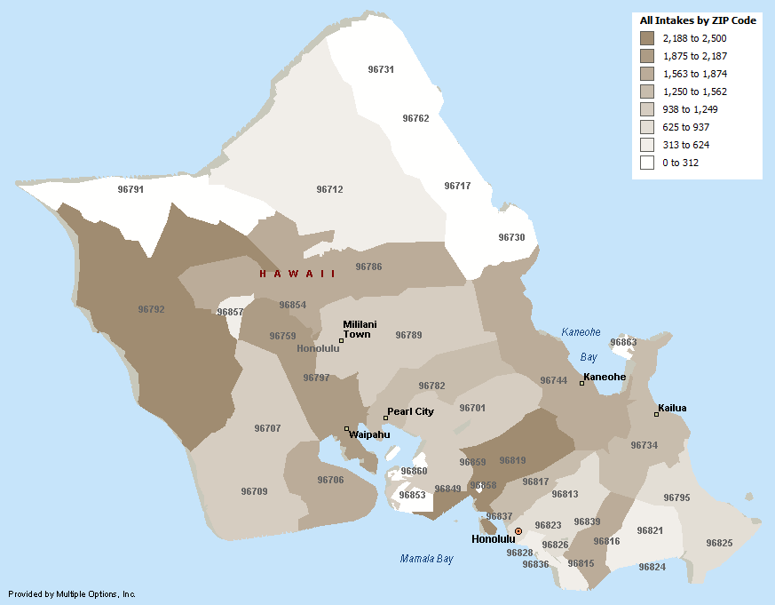 Intakes By Zip Code
