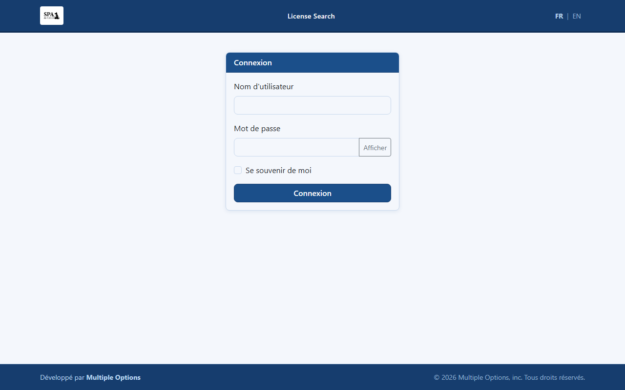 Secure login page